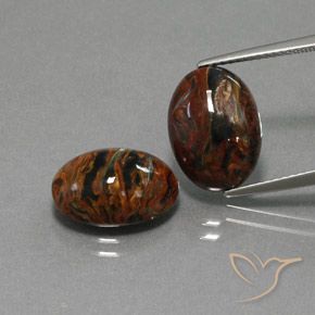 9.83ctw Natural Multicolorido Pietersite, oval, Opaco
