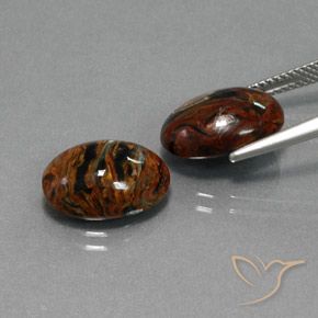 Pedras preciosas de Pietersite Multicolorido natural de 9.83 ct, oval, Opaco