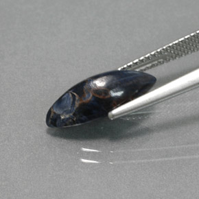 Pietersita multicolorido natural 2,55ct, marquise, opaco
