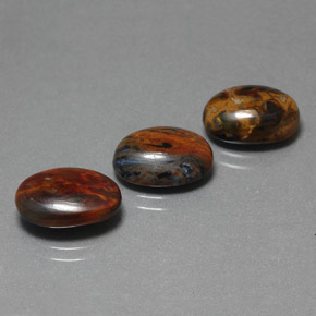 Pedras preciosas de Pietersite Multicolorido natural de  ct, Corte Oval, Opaco