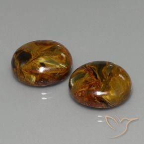 Pedras preciosas de Pietersite Multicolorido natural de 34.12 ct, Redondo, Opaco