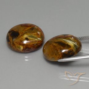Pedras preciosas de Pietersite Multicolorido natural de 34.12 ct, Redondo, Opaco