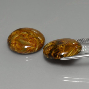 Pedras preciosas de Pietersite Multicolorido natural de  ct, Corte Redondo, Opaco