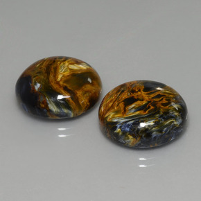 Pedras preciosas de pietersita multicolorido natural de  ct, corte redondo, opaco