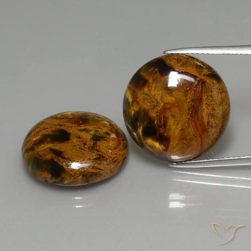 29.41ctw Natural Multicolorido Pietersite, Redondo, Opaco