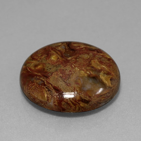 Pietersita multicolorido natural 11,89ct, corte redondo, opaco
