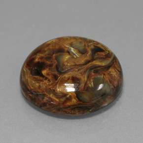 Pietersite Multicolorido Natural 15.43ct, Corte Redondo, Opaco
