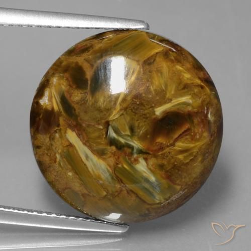 15.32ct Natural Multicolorido Pietersite, Redondo, Opaco