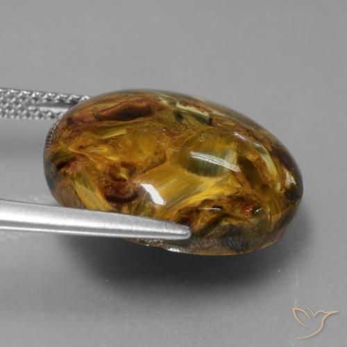 Pietersite Multicolorido Natural 15.32ct, Redondo, Opaco