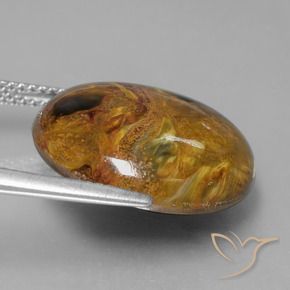 Pietersite Multicolorido Natural 15.09ct, Redondo, Opaco