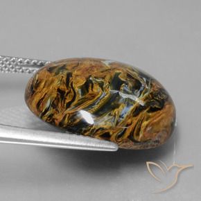 Pietersite Multicolorido Natural 15.19ct, Redondo, Opaco