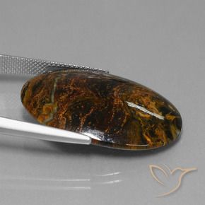 Pietersite Multicolorido Natural 19.62ct, oval, Opaco