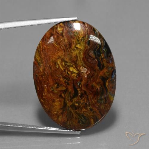 22.19ct Natural Multicolorido Pietersite, oval, Opaco