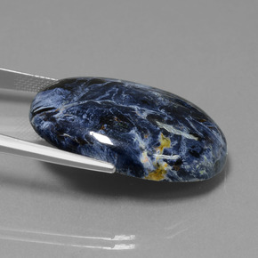 Pietersita multicolorido natural 30,94ct, corte oval, opaco