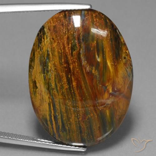 24.96ct Natural Multicolorido Pietersite, oval, Opaco
