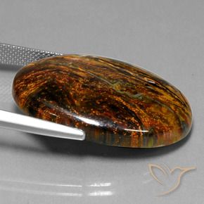 Pietersite Multicolorido Natural 27.91ct, oval, Opaco