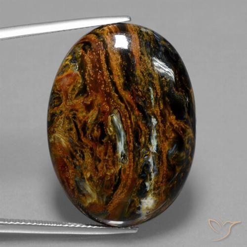 33.05ct Natural Multicolorido Pietersite, oval, Opaco