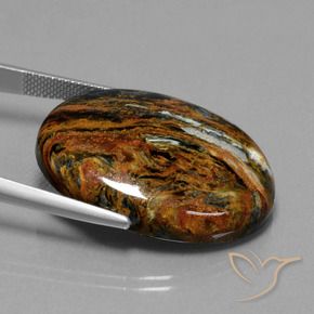 Pietersite Multicolorido Natural 33.05ct, oval, Opaco