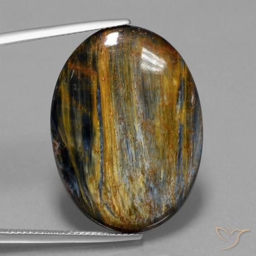 21.88ct Natural Multicolorido Pietersite, oval, Opaco