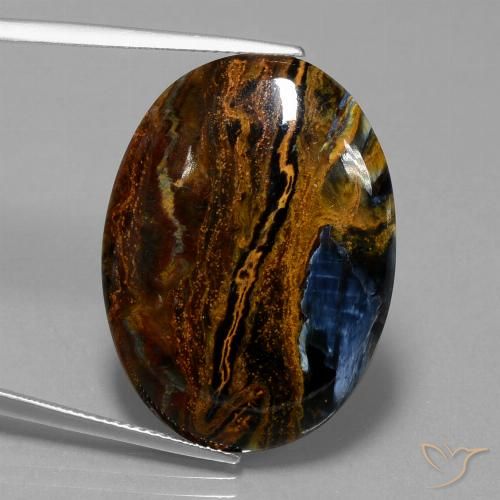 19.63ct Natural Multicolorido Pietersite, oval, Opaco