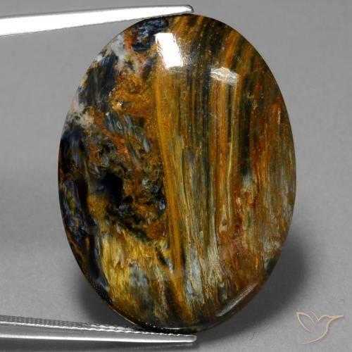 24.82ct Natural Multicolorido Pietersite, oval, Opaco