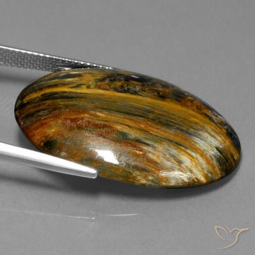 Pietersite Multicolorido Natural 24.82ct, oval, Opaco