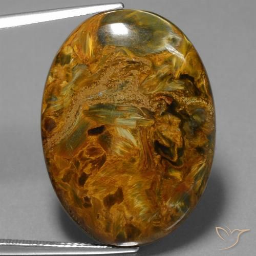 28.81ct Natural Multicolorido Pietersite, oval, Opaco