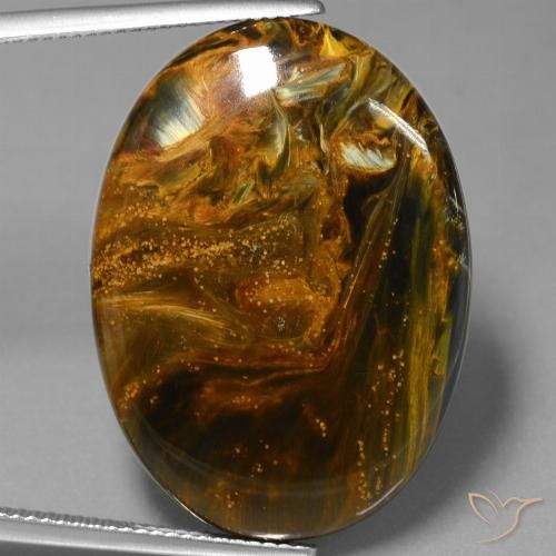 28.36ct Natural Multicolorido Pietersite, oval, Opaco