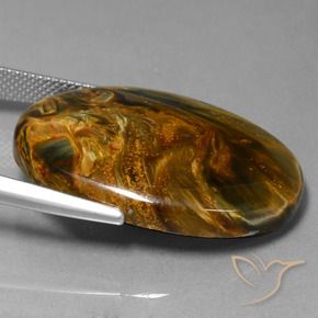 Pietersite Multicolorido Natural 28.36ct, oval, Opaco