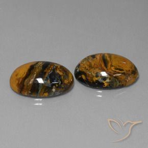 Pedras preciosas de Pietersite Multicolorido natural de 25.29 ct, oval, Opaco
