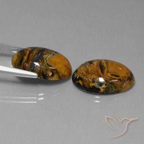 Pedras preciosas de Pietersite Multicolorido natural de 25.29 ct, oval, Opaco