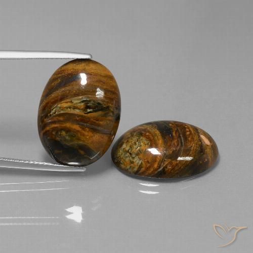 23.62ctw Natural Multicolorido Pietersite, oval, Opaco