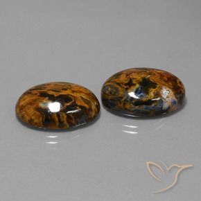 Pedras preciosas de Pietersite Multicolorido natural de 28.36 ct, oval, Opaco