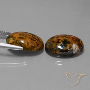 Pedras preciosas de Pietersite Multicolorido natural de 28.36 ct, oval, Opaco