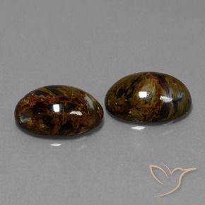 Pedras preciosas de Pietersite Multicolorido natural de 10.01 ct, oval, Opaco