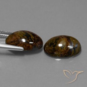 Pedras preciosas de Pietersite Multicolorido natural de 10.01 ct, oval, Opaco