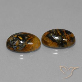 Pedras preciosas de Pietersite Multicolorido natural de 9.39 ct, oval, Opaco