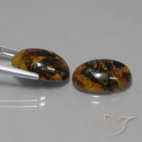 Pedras preciosas de Pietersite Multicolorido natural de 9.39 ct, oval, Opaco