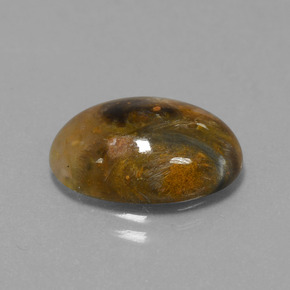 Pietersita multicolorido natural 6,69ct, corte oval, opaco