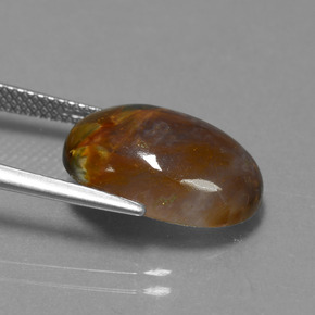 Pietersite Multicolorido Natural 7.21ct, Corte Oval, Opaco