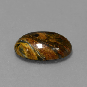 Pietersite Multicolorido Natural 3.99ct, Corte Oval, Opaco