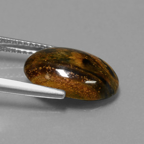 Pietersite Multicolorido Natural 3.99ct, Corte Oval, Opaco