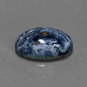 Pietersita multicolorido natural 4,33ct, corte oval, opaco