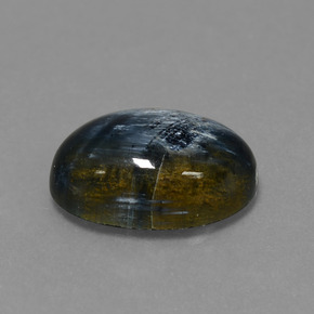 Pietersita multicolorido natural 5,27ct, corte oval, opaco
