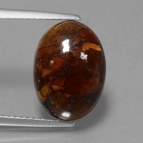 Pietersite Multicolorido Natural 6.18ct, Corte Oval, Opaco
