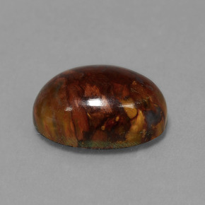Pietersite Multicolorido Natural 6.18ct, Corte Oval, Opaco