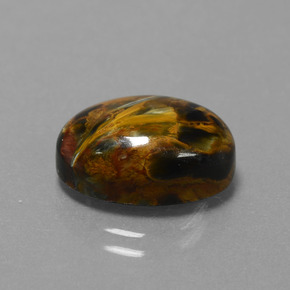 Pietersita multicolorido natural 6,15ct, corte oval, opaco