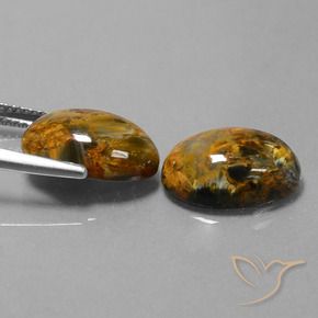 Pedras preciosas de Pietersite Multicolorido natural de 9.70 ct, oval, Opaco