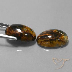 Pedras preciosas de Pietersite Multicolorido natural de 10.09 ct, oval, Opaco