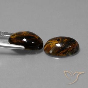 Pedras preciosas de Pietersite Multicolorido natural de 9.80 ct, oval, Opaco
